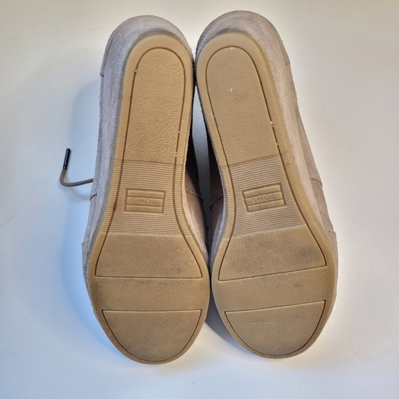 TOMS Taupe Desert Suede Wedge Ankle Boot - Picture 7 of 10